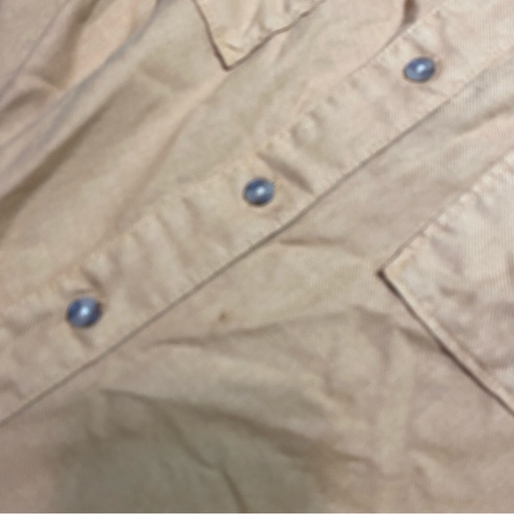 Mustard Oversized Front Pocket Baggy Loose Fit Button Down Shirt Yellow Oversize - Picture 9 of 11